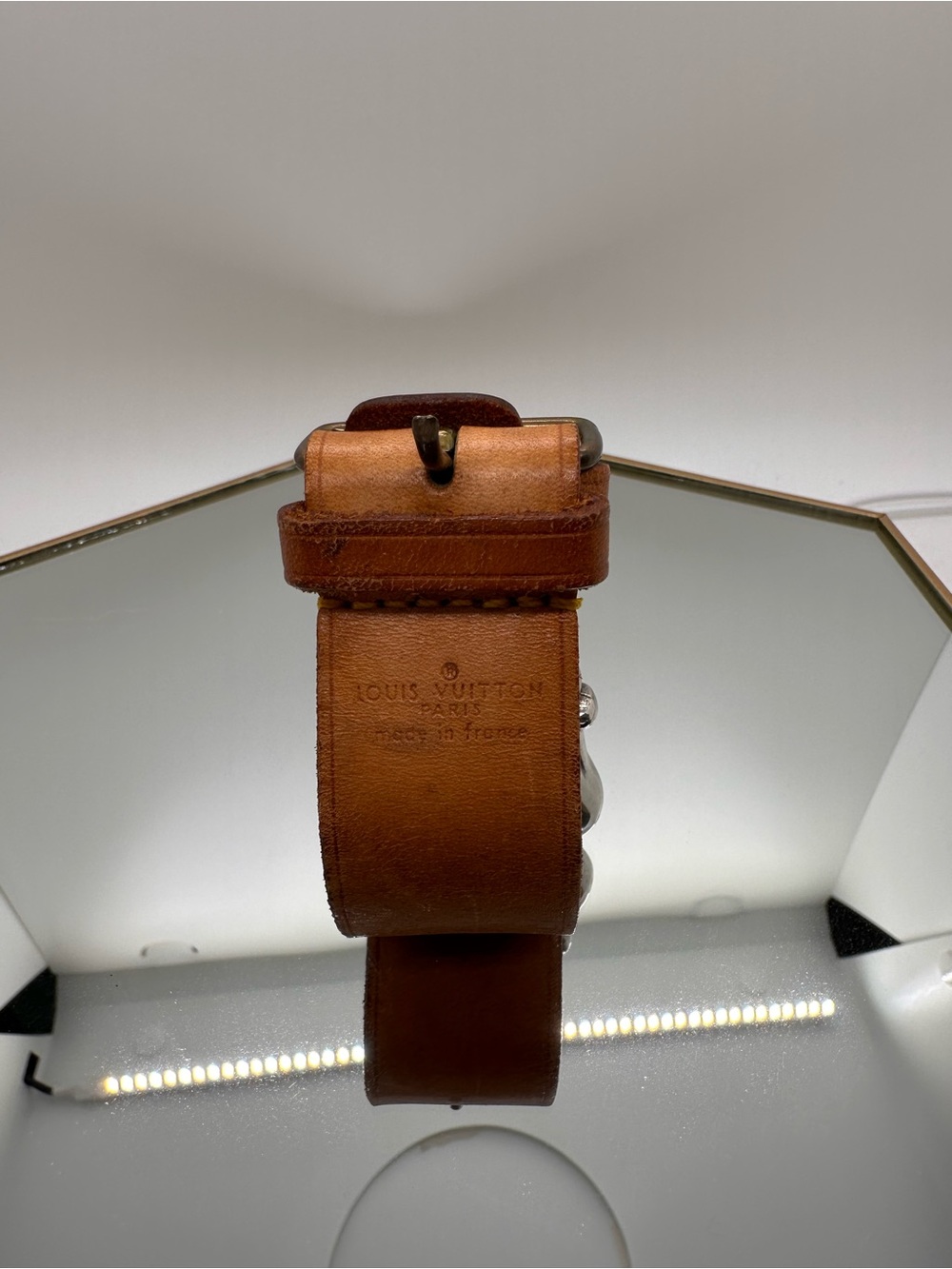 Louis Vuitton Tan Leather Pionette with Stitched Keeper